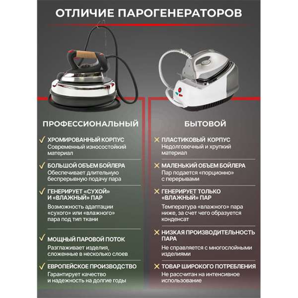 Парогенератор с утюгом Metalnova MV2800